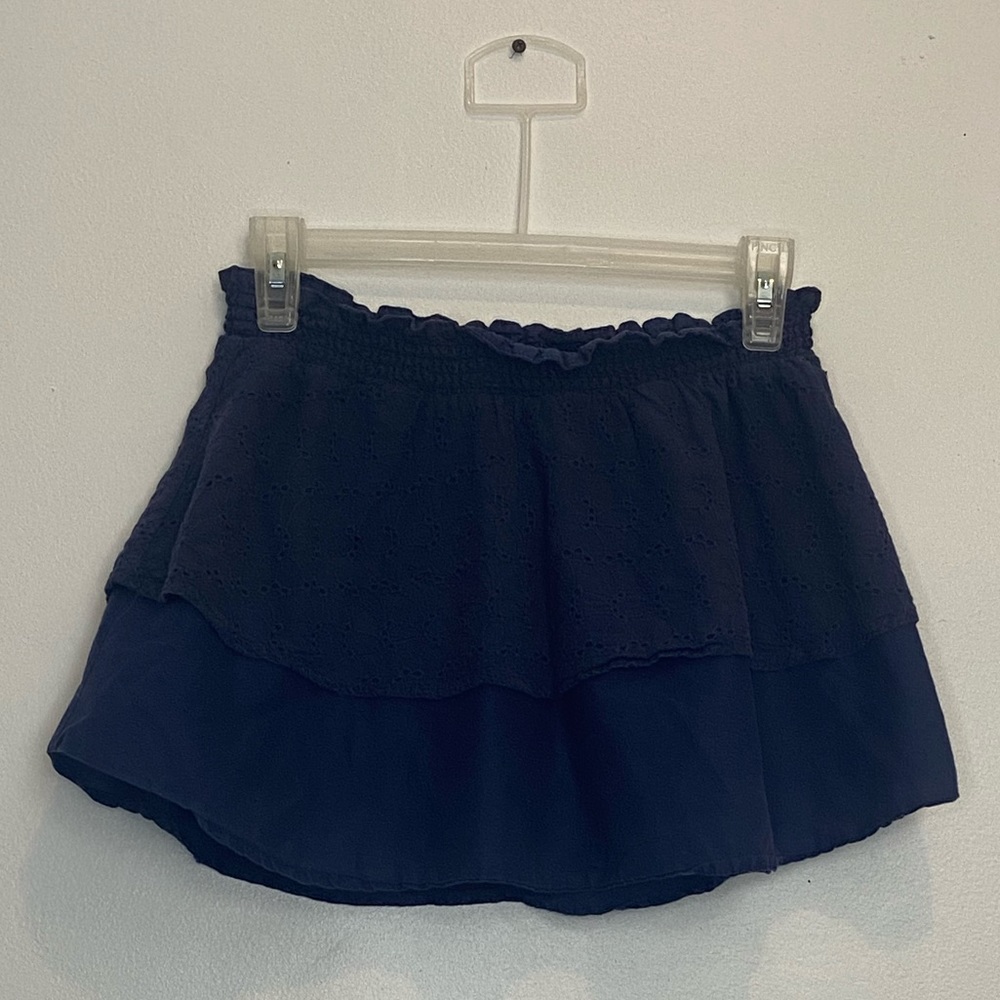 Navy Blue Layered Skirt - Size 6